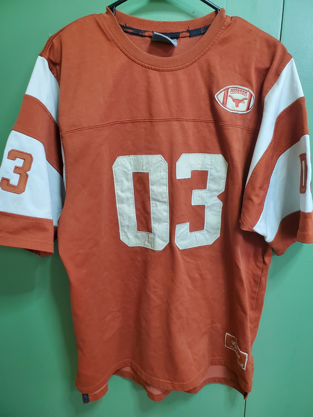 Vintage Colosseum Texas Longhorns Football Jersey 03